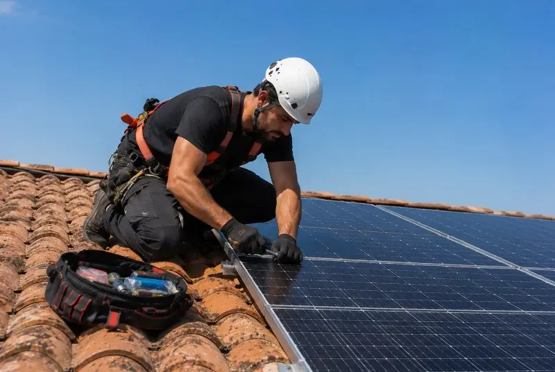 Maintenance et monitoring de panneaux solaires à Lapeyrouse-Mornay