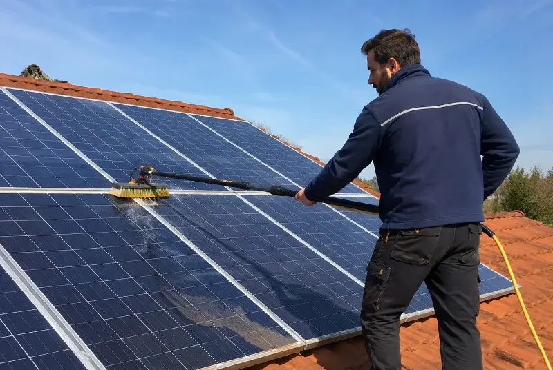 Nettoyage et entretien de panneaux solaires à Lapeyrouse-Mornay